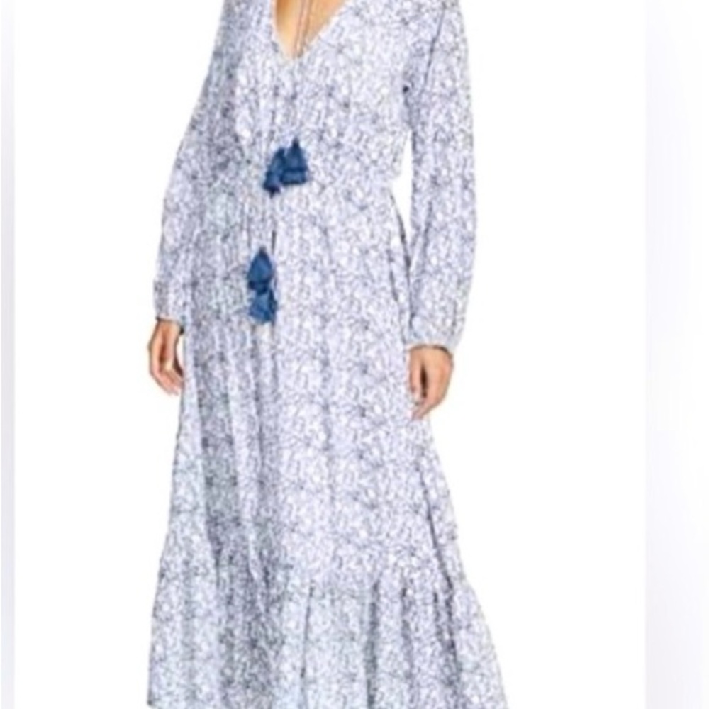 Roller Rabbit Navy/white XL Maxi Dress. Good condition.